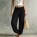 High-Waisted Cuffed Harem Joggers Soft Skin-Friendly Casual Yoga Balloon Pants