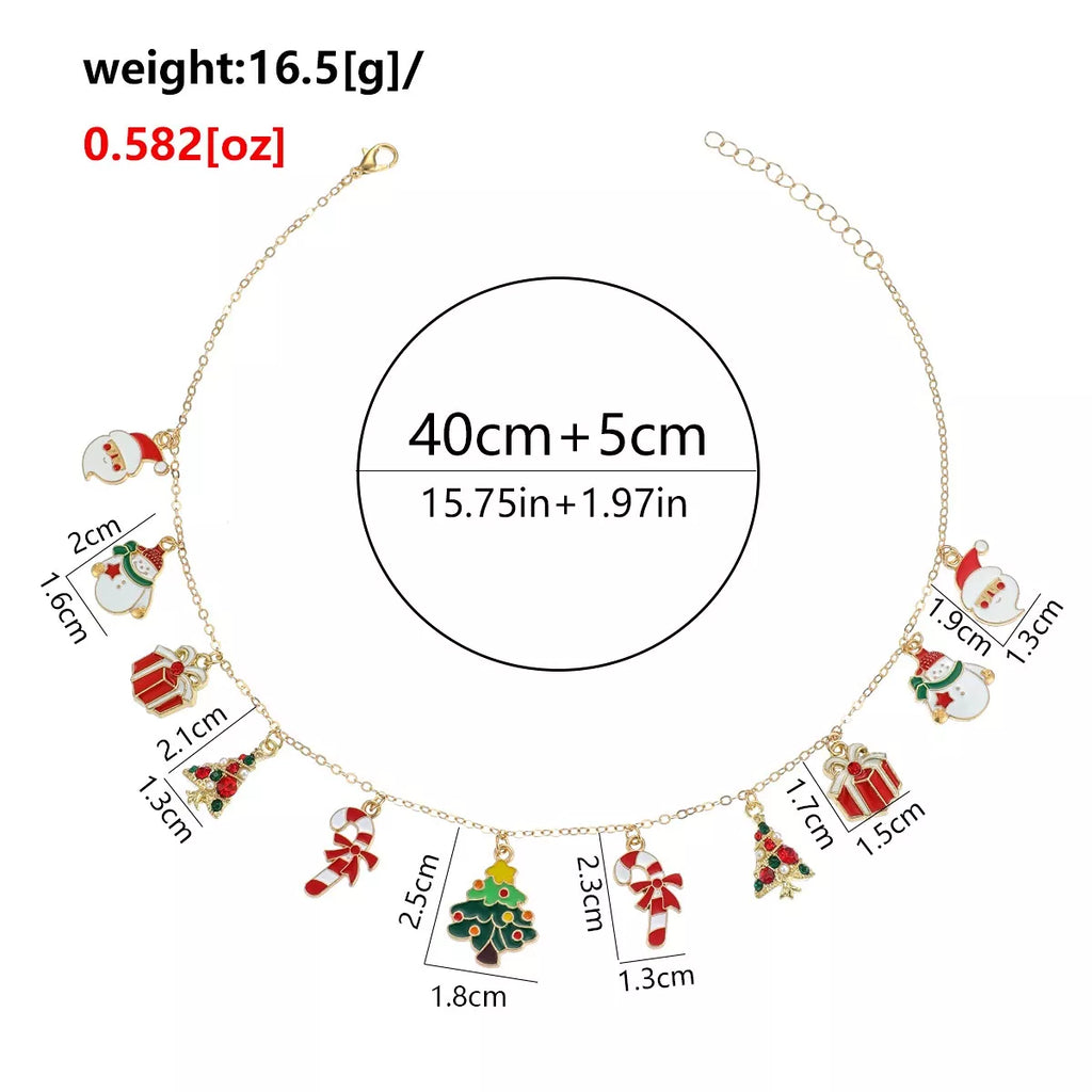 Christmas Charm Alloy Necklace