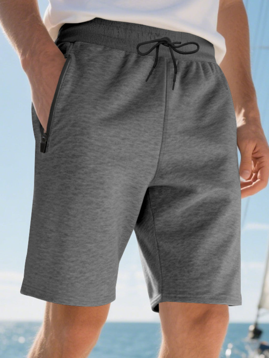 Men's Full Size Drawstring Casual Shorts Plus Size