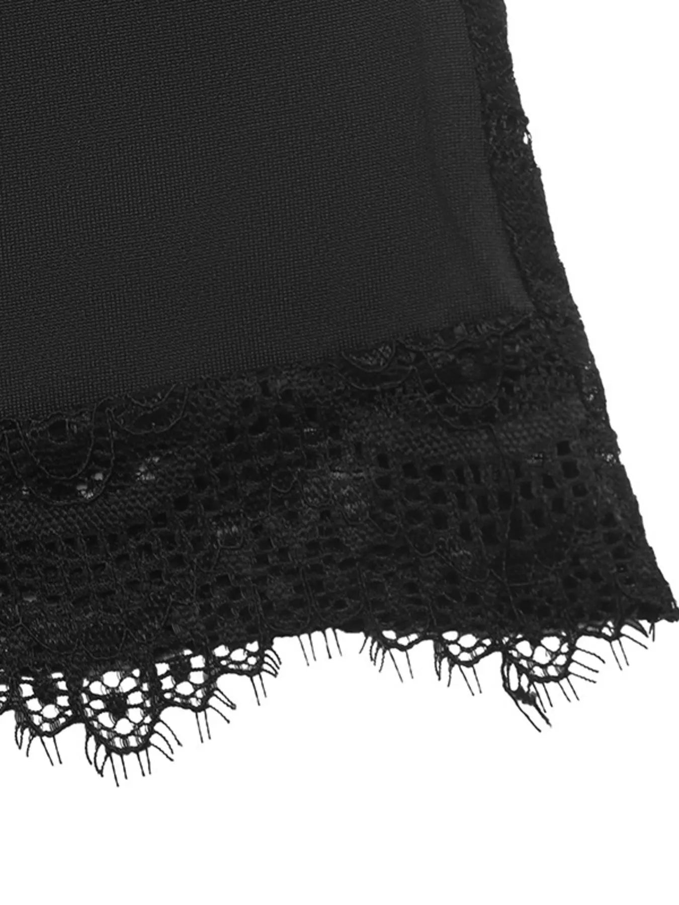 Lace Sleeve Square Neck Top