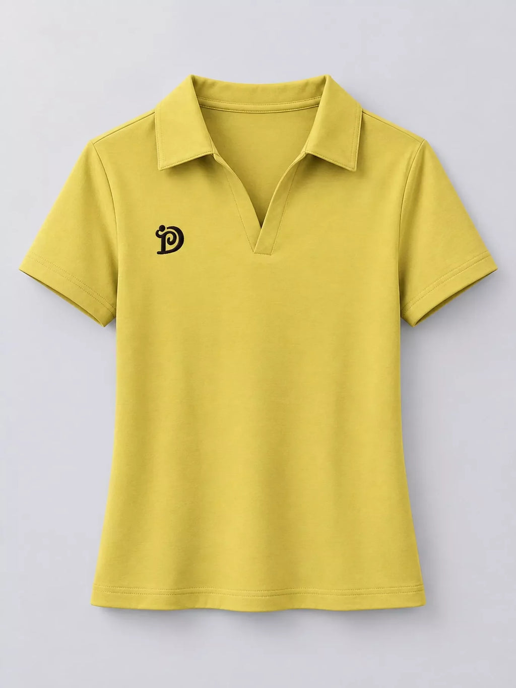 Plus Size Collared Neck Short-Sleeve Polo