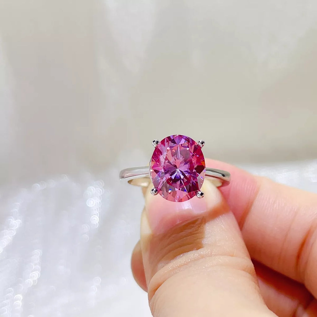 5 Carat 925 Sterling Silver Moissanite Ring