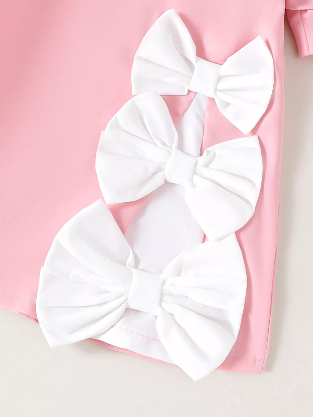 Children's Bow Puff Sleeve Dress