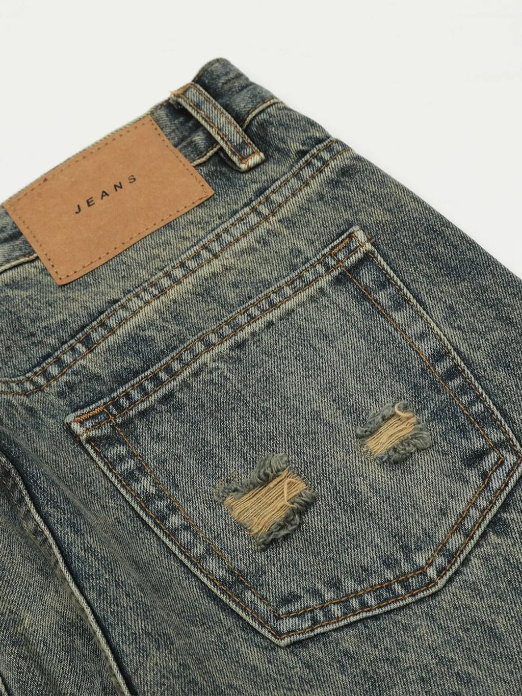 Men's Wash Straight Leg Jeans