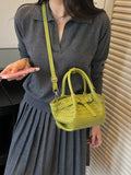 Woven Leather Crossbody Bag