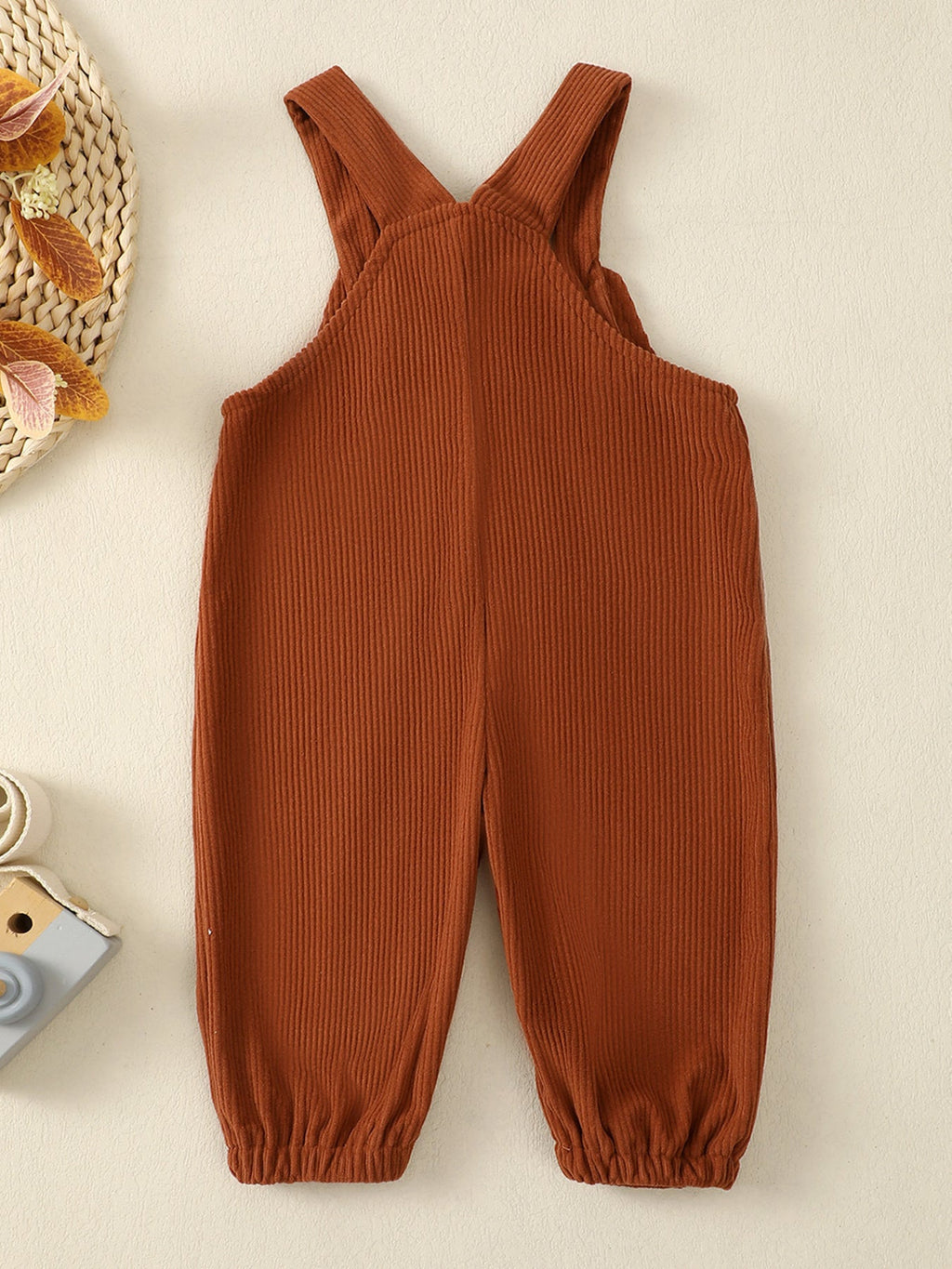 Children's Cartoon Pocket Corduroy Overalls