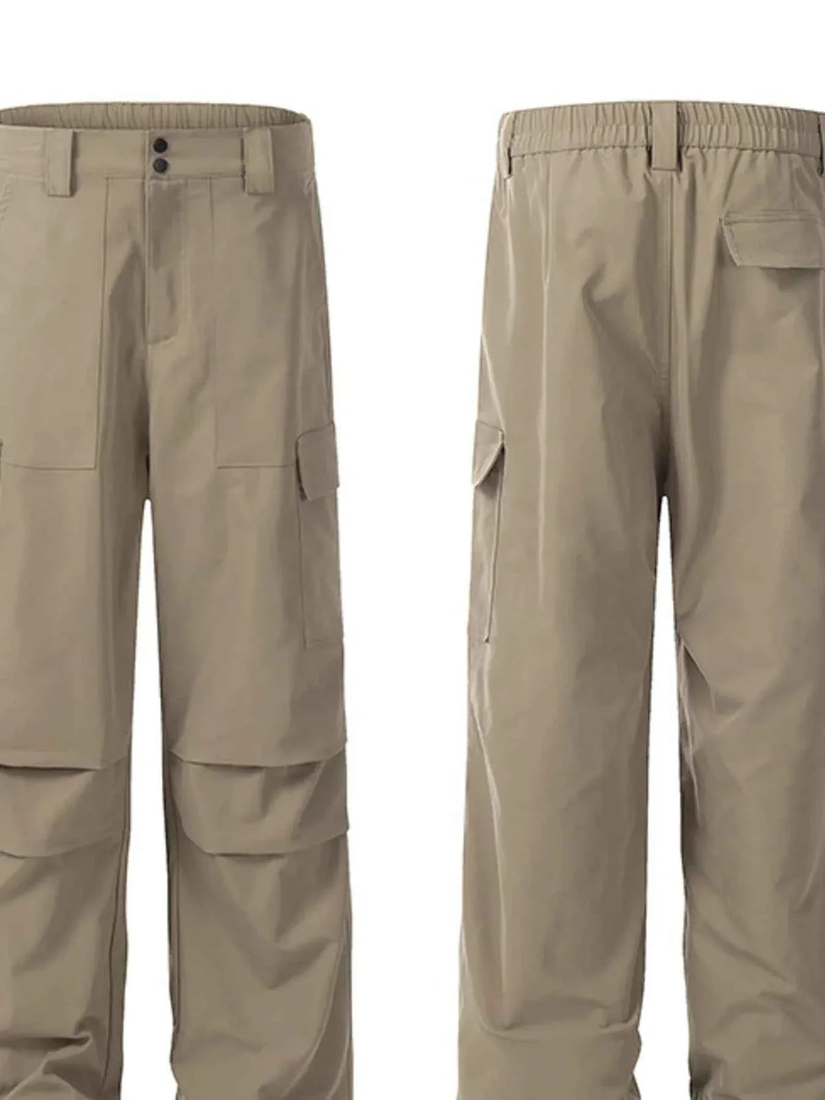 Men's Straight Leg Cargo Pants with Multiple Pockets