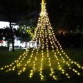LED Five-pointed Star Waterfall Light To Decorate The Courtyard Outdoor