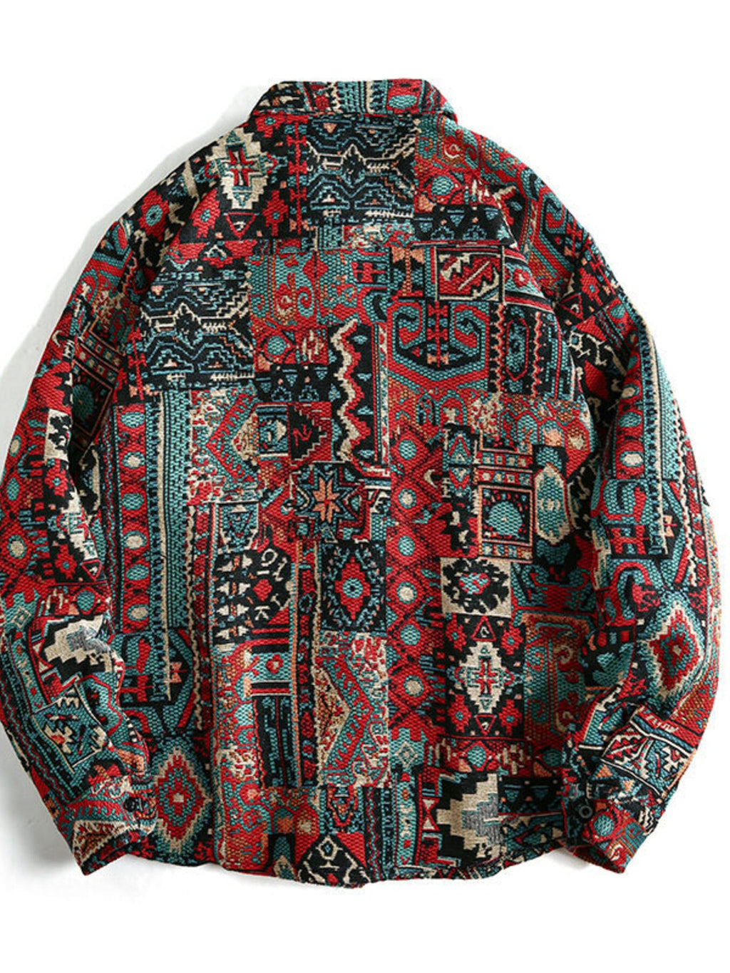 Men's Geometric Button Up Shacket