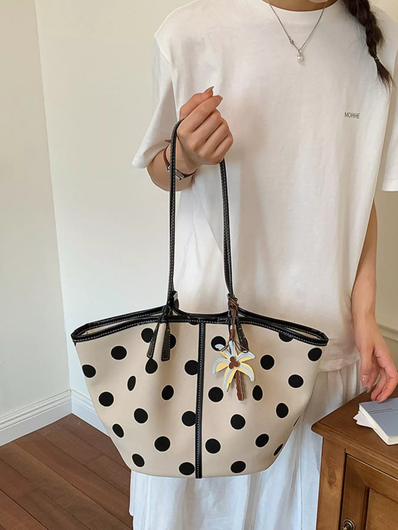 Polka Dot Shoulder Bag