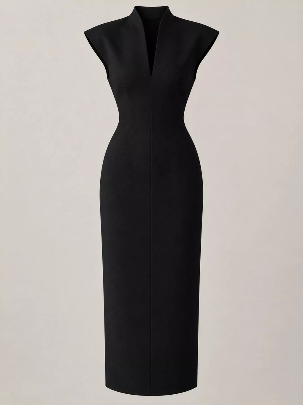 Slit Sleeveless Bodycon Midi Dress