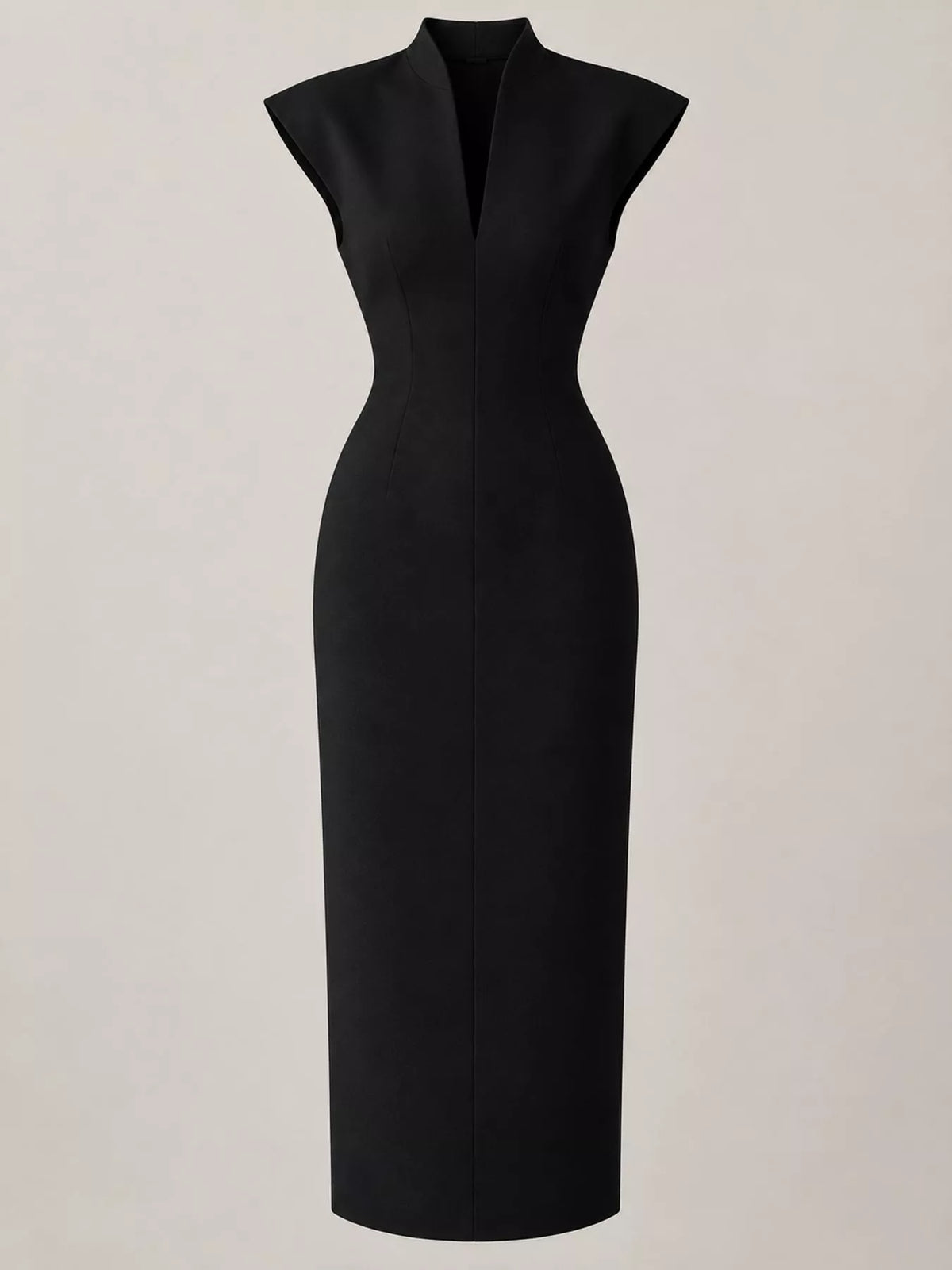 Slit Sleeveless Bodycon Midi Dress