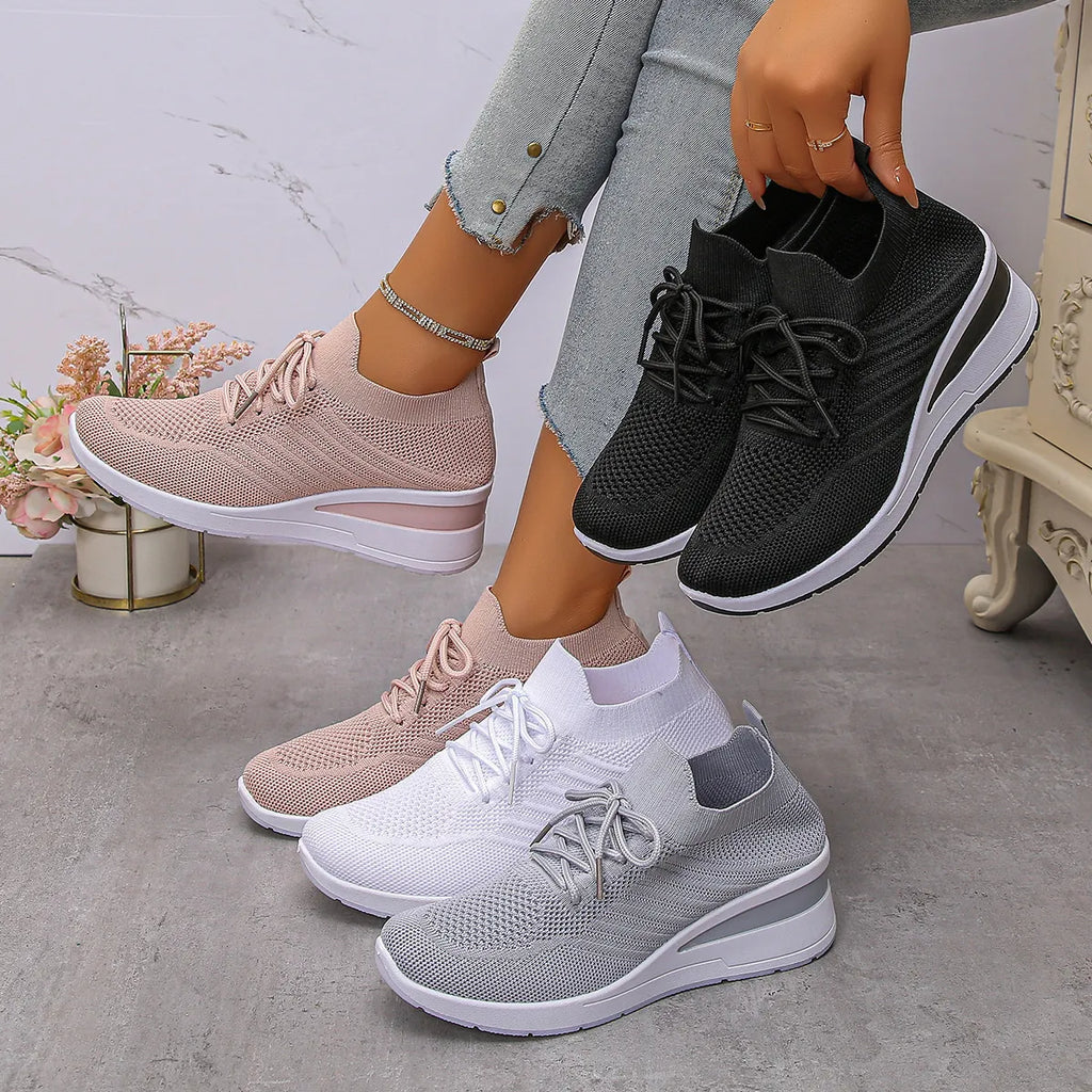 Lace Up Wedge Athletic