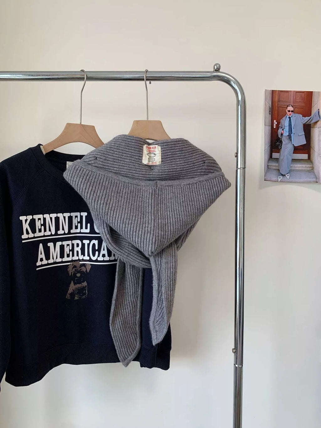 Knitted Warmer Scarf Hat