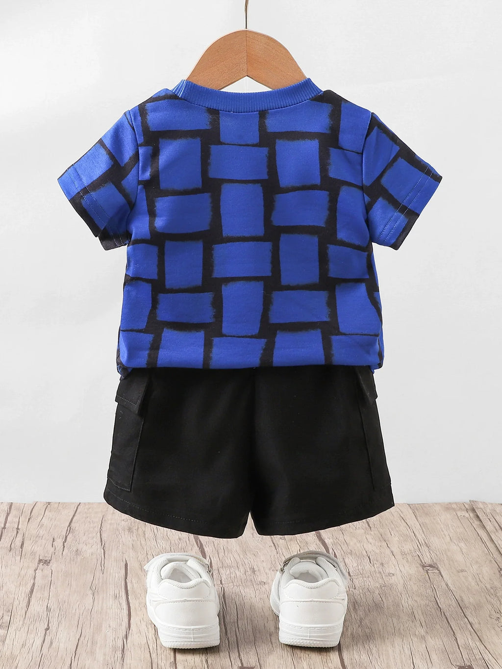 Children's Printed Short Sleeve Tee and Shorts Set