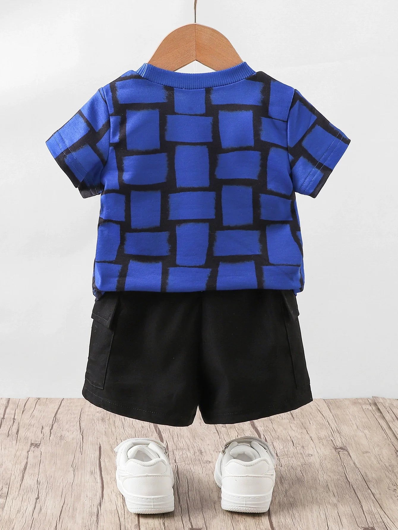 Children's Printed Short Sleeve Tee and Shorts Set