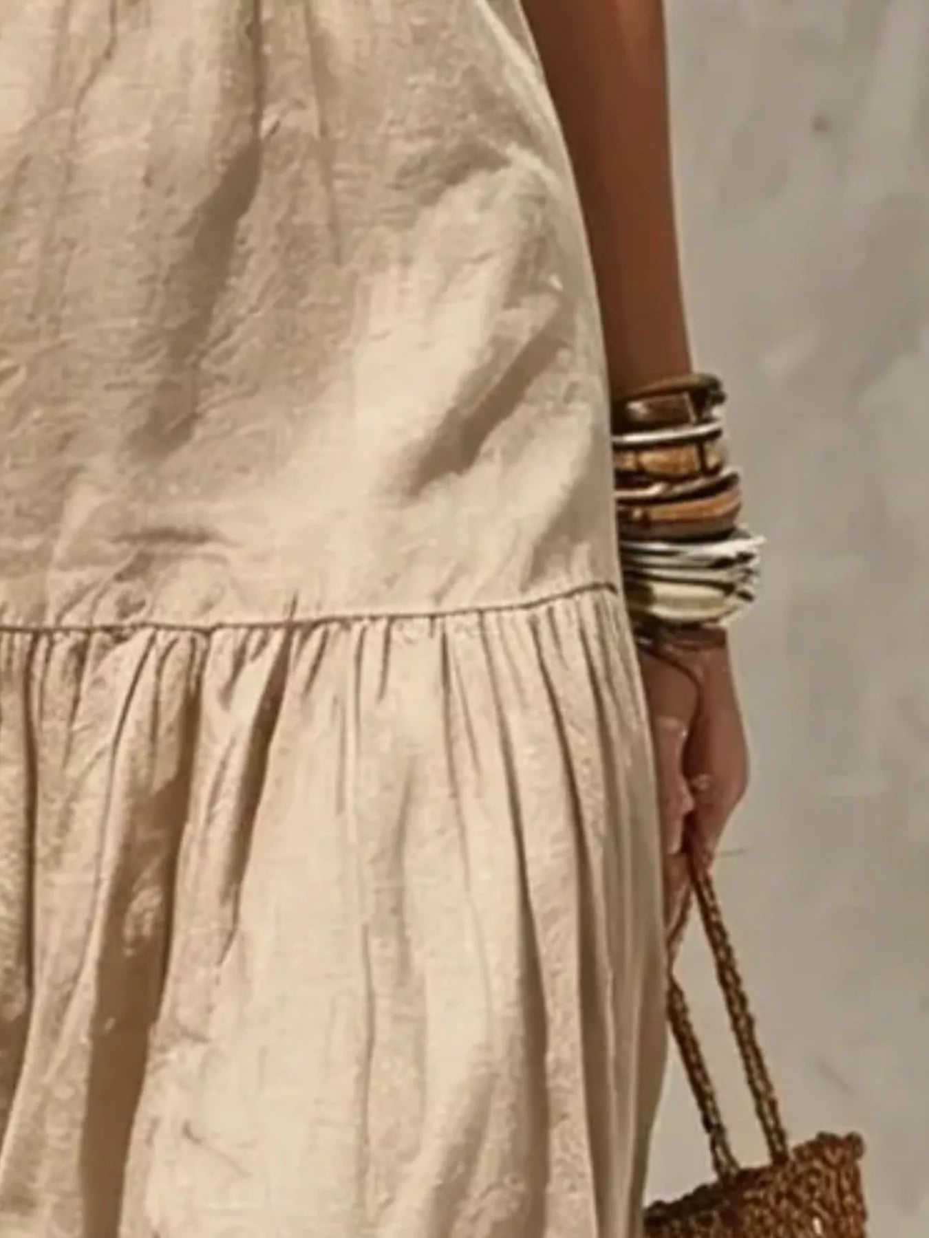 Sleeveless Tiered Maxi Dress