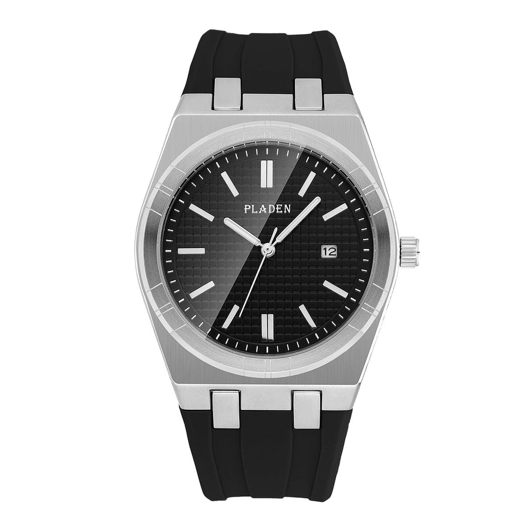 Simple Business Silicone-Strap Quartz Watch