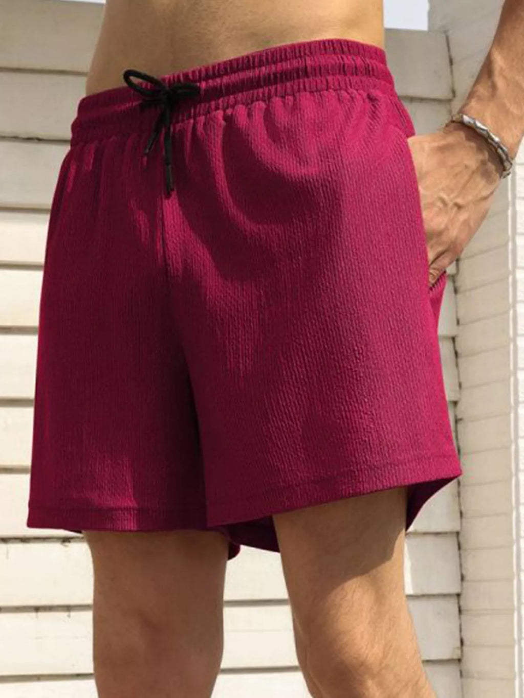 Men's Drawstring Shorts with Pockets