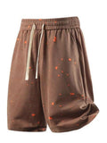 Men's Plus Size Casual Drawstring Elastic Waist Shorts