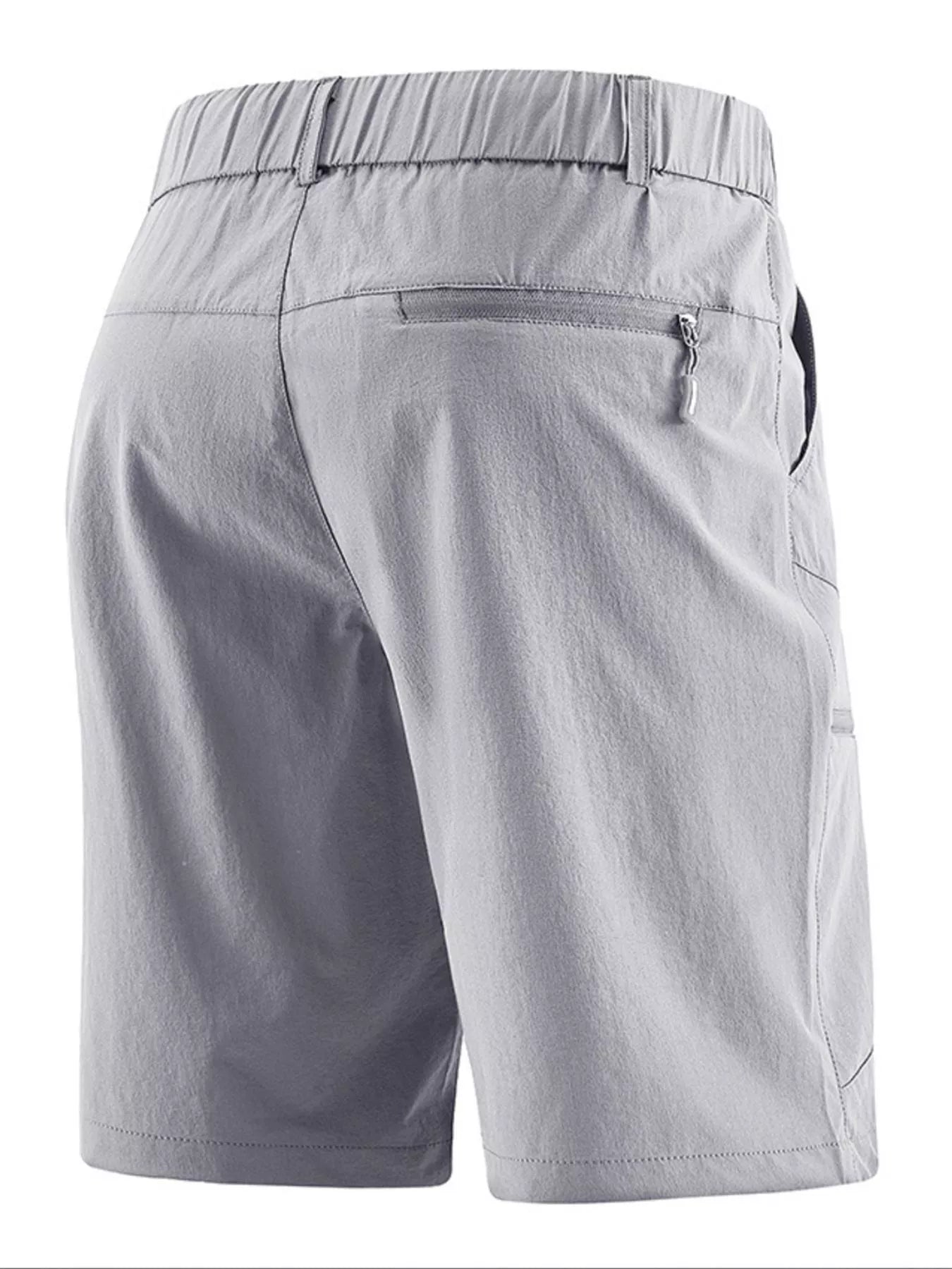 Men's Plus Size Zipper Pocket Outdoor Shorts