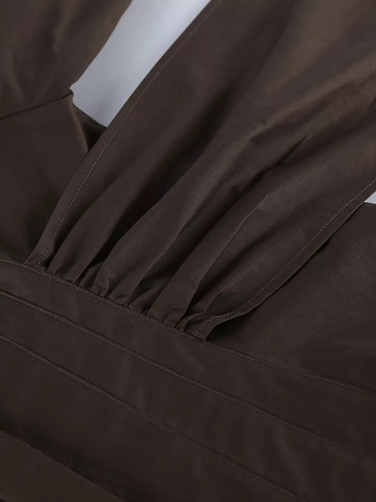 Slim-Fit Ruched Waist Shirt