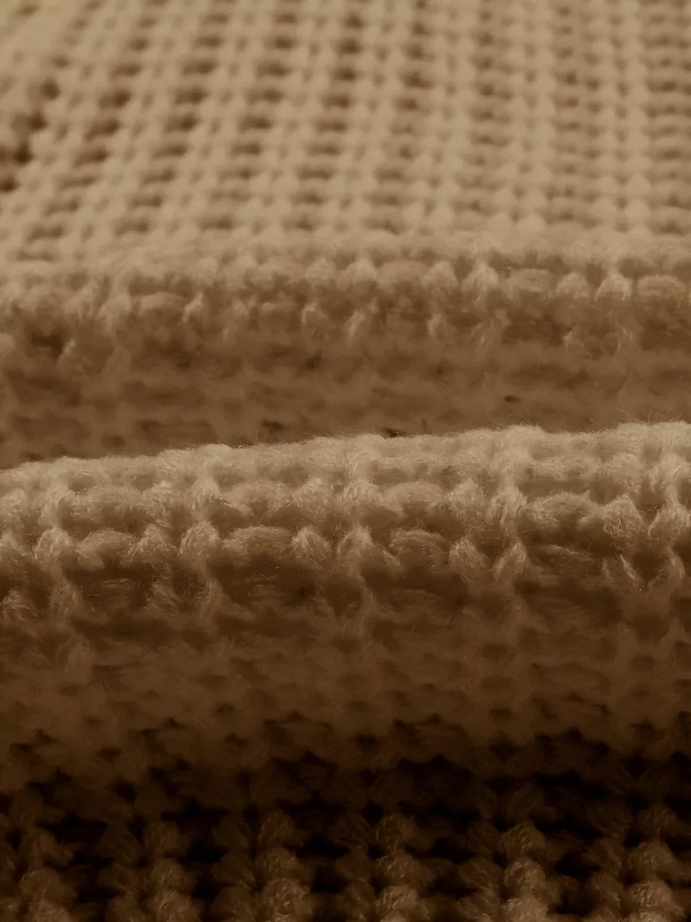 Ribbed Knit Round Neck Slouchy Chunky Sweater
