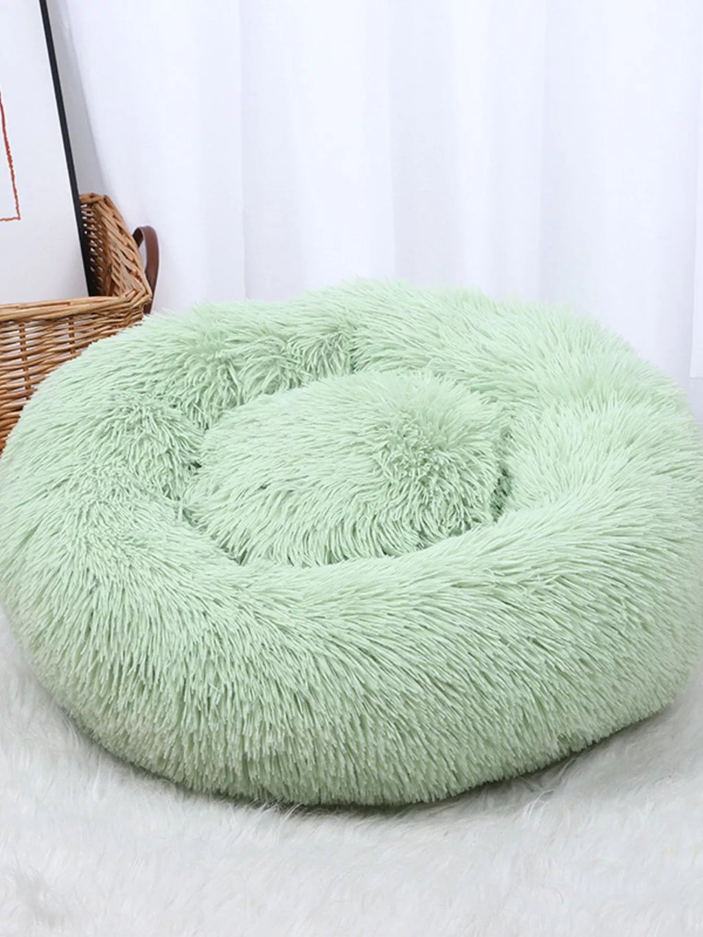 Fluffy Plush Donut Pet Nest