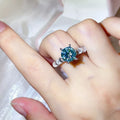 3 Carat 925 Sterling Silver Moissanite Ring