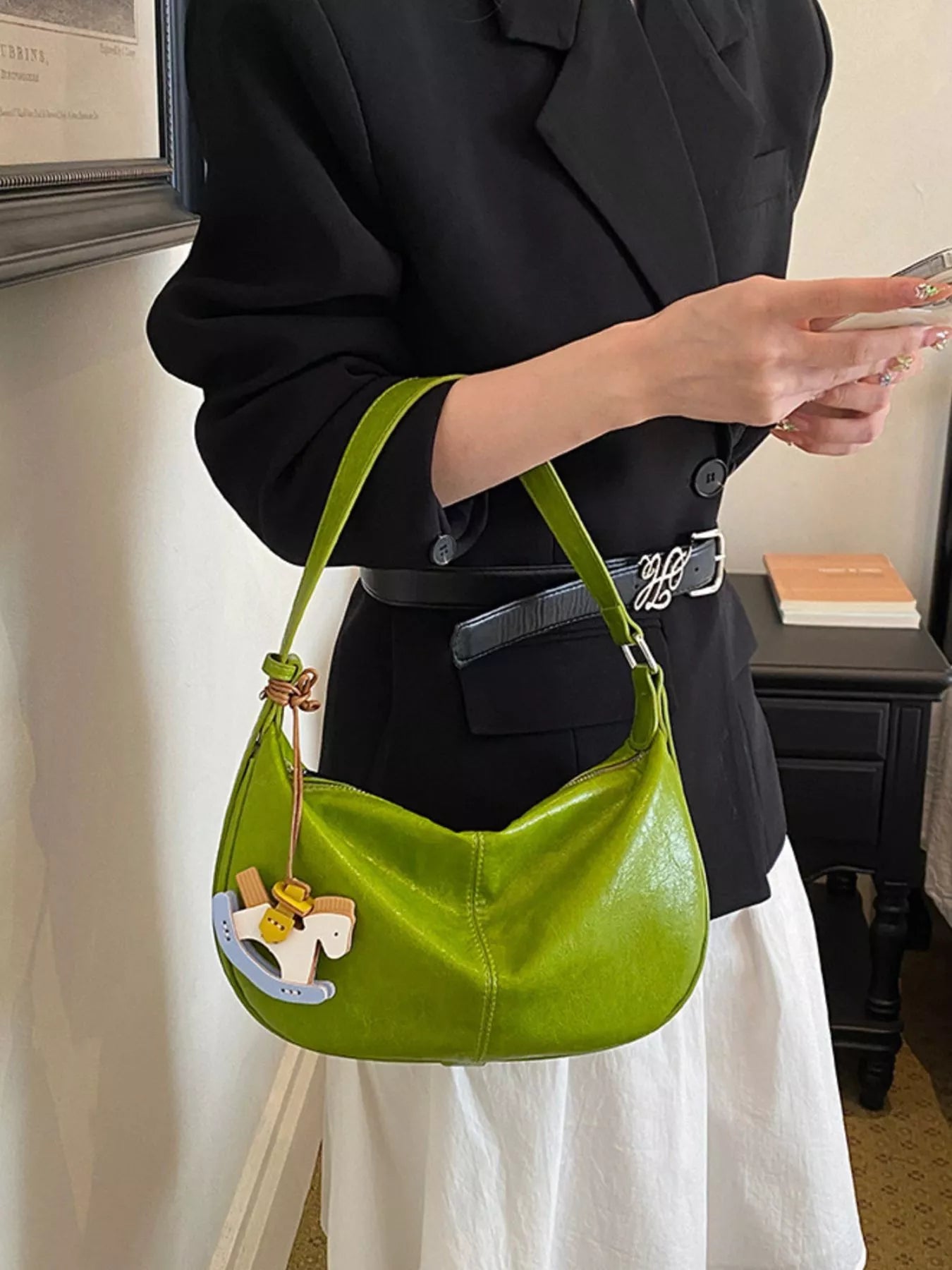 PU Leather Shoulder Bag