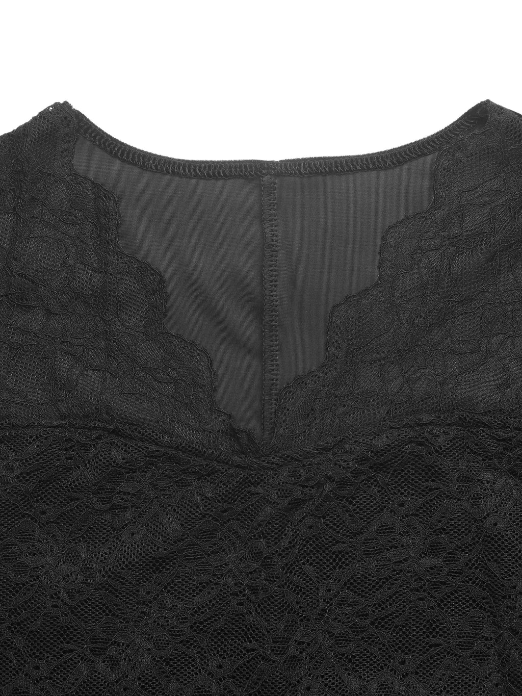 Elegant Lace and Velvet Midi Dress