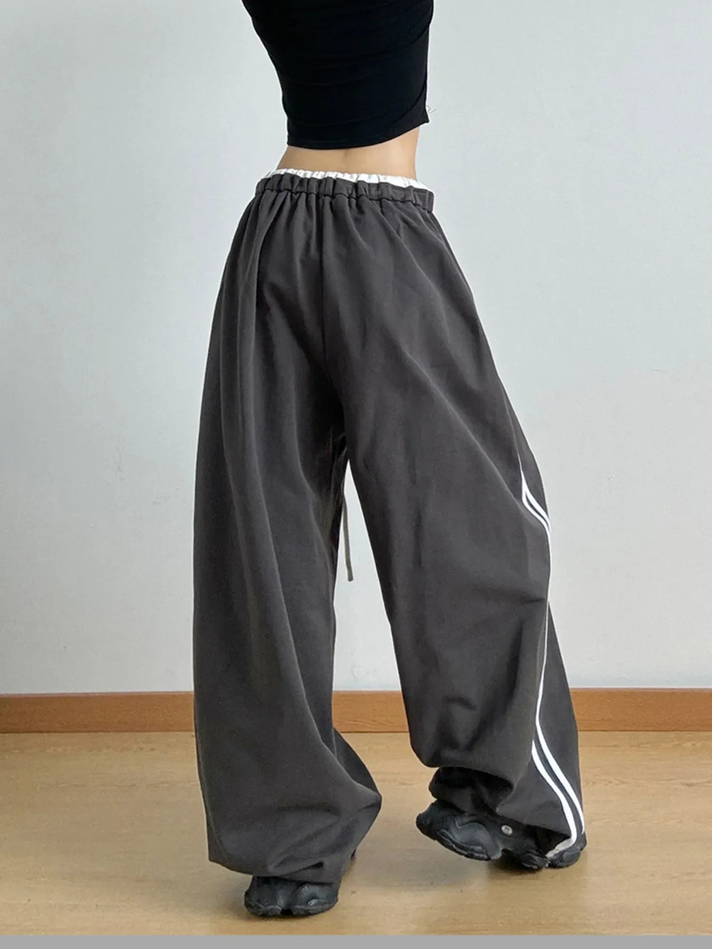 Wide Leg Drawstring Pants