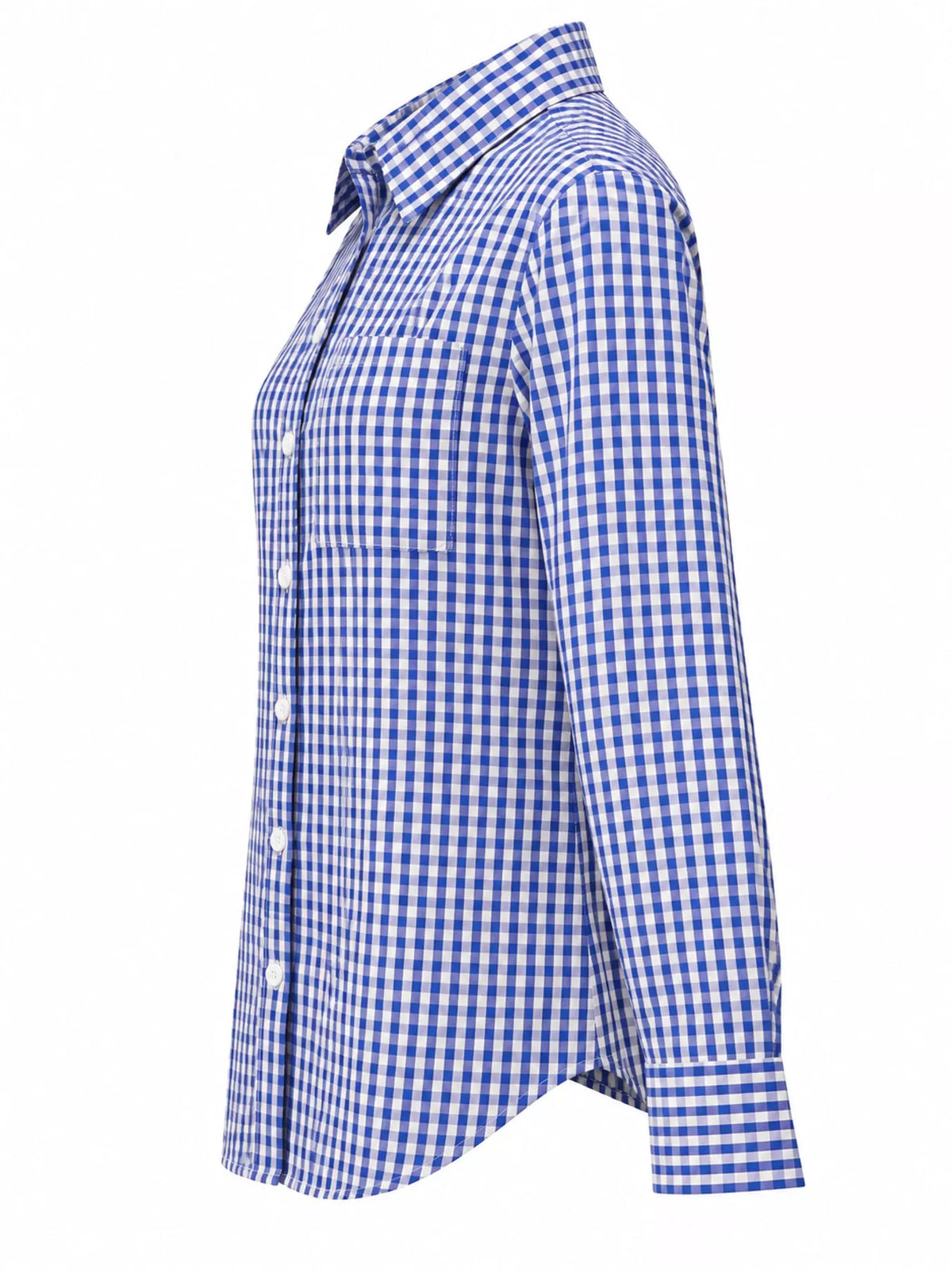 Plus Size Plaid Button-Down Long Sleeve Shirt