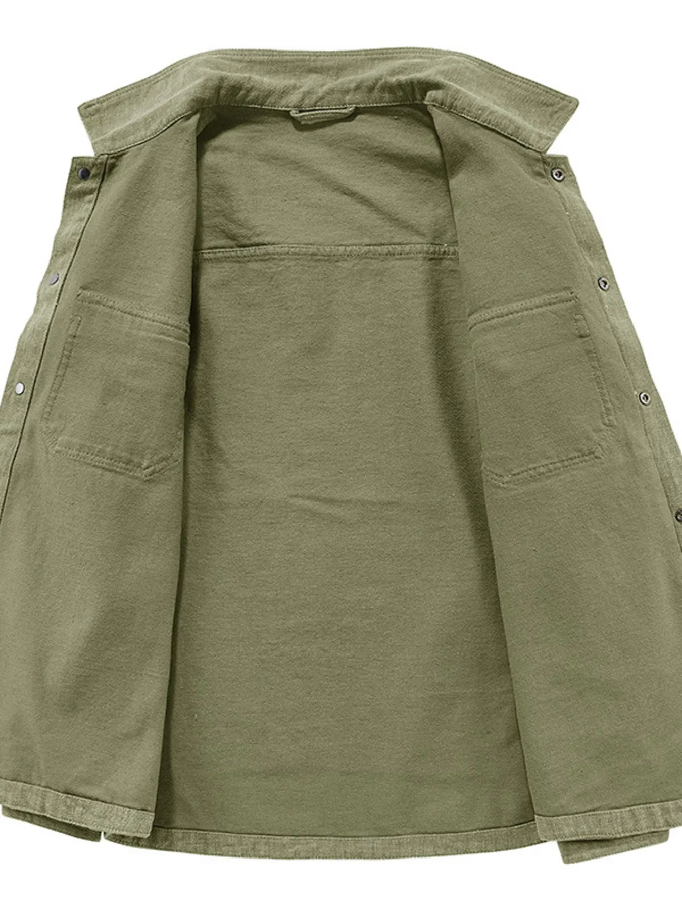 Men's Plus Size Dual Chest Pockets Shacket