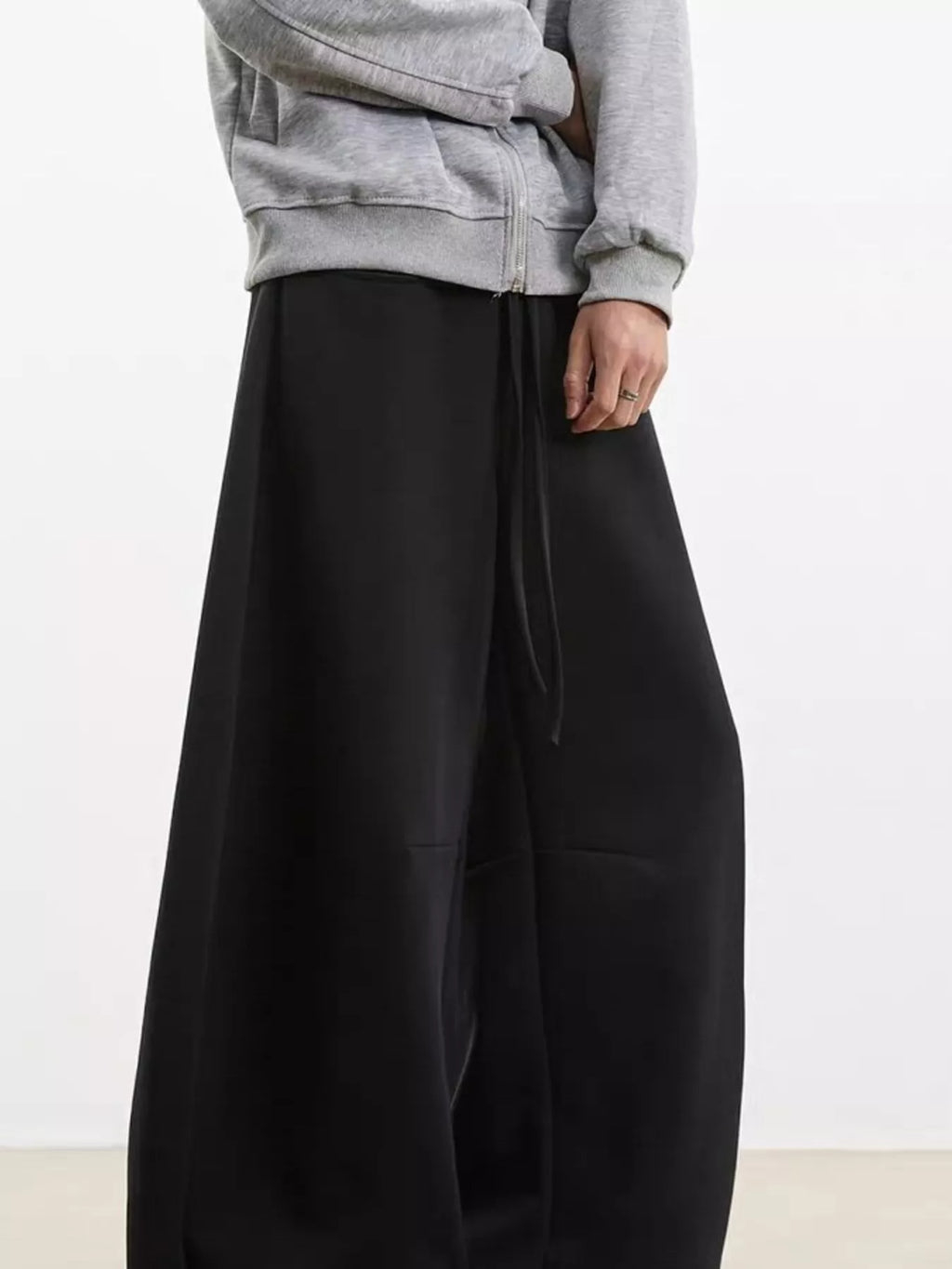 Men's Plus Size Drawstring Wide Leg Pants