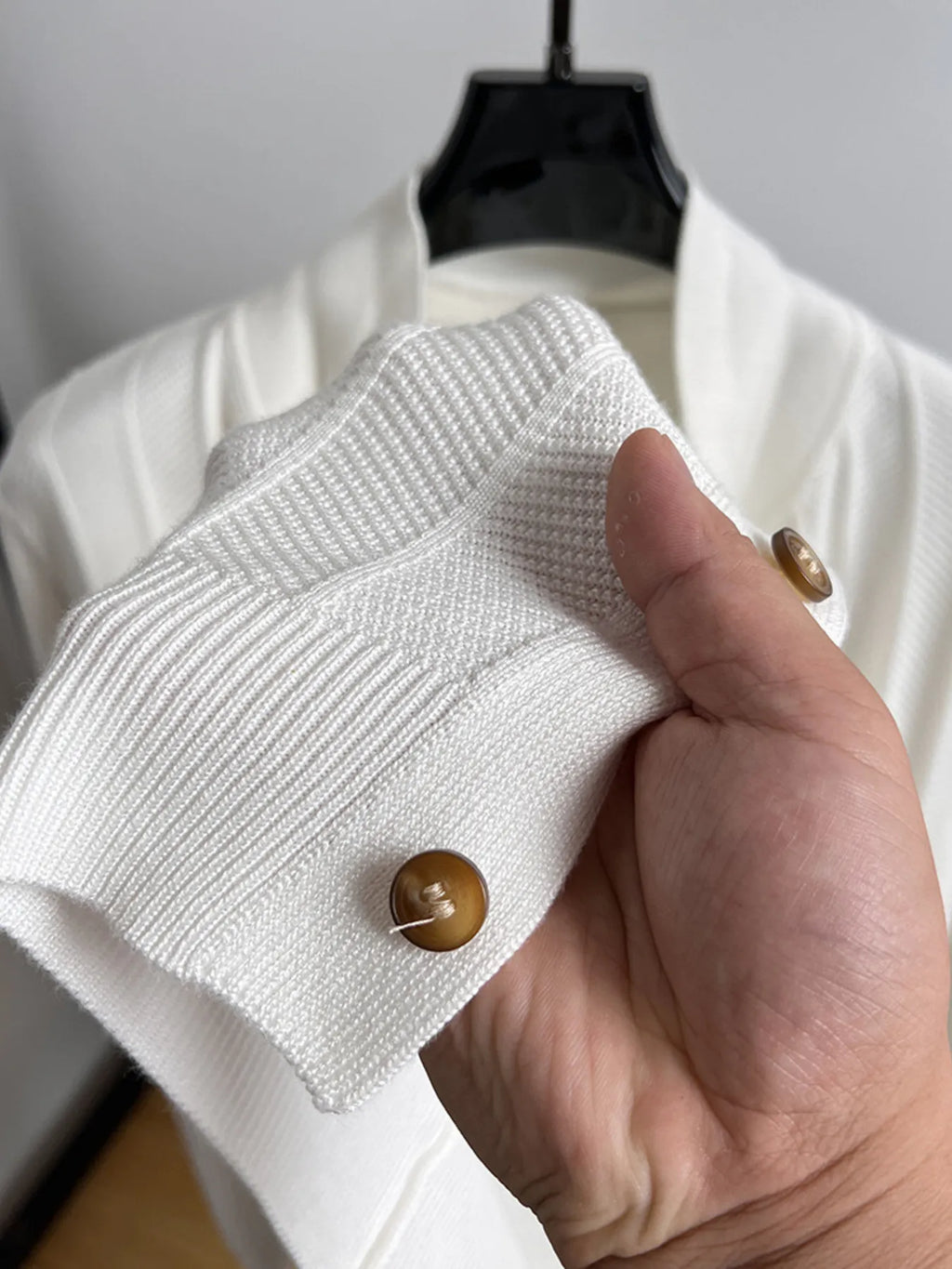 Men's Plus Size Button Down Knit Cardigan