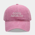 Embroidered Washed Baseball Cap