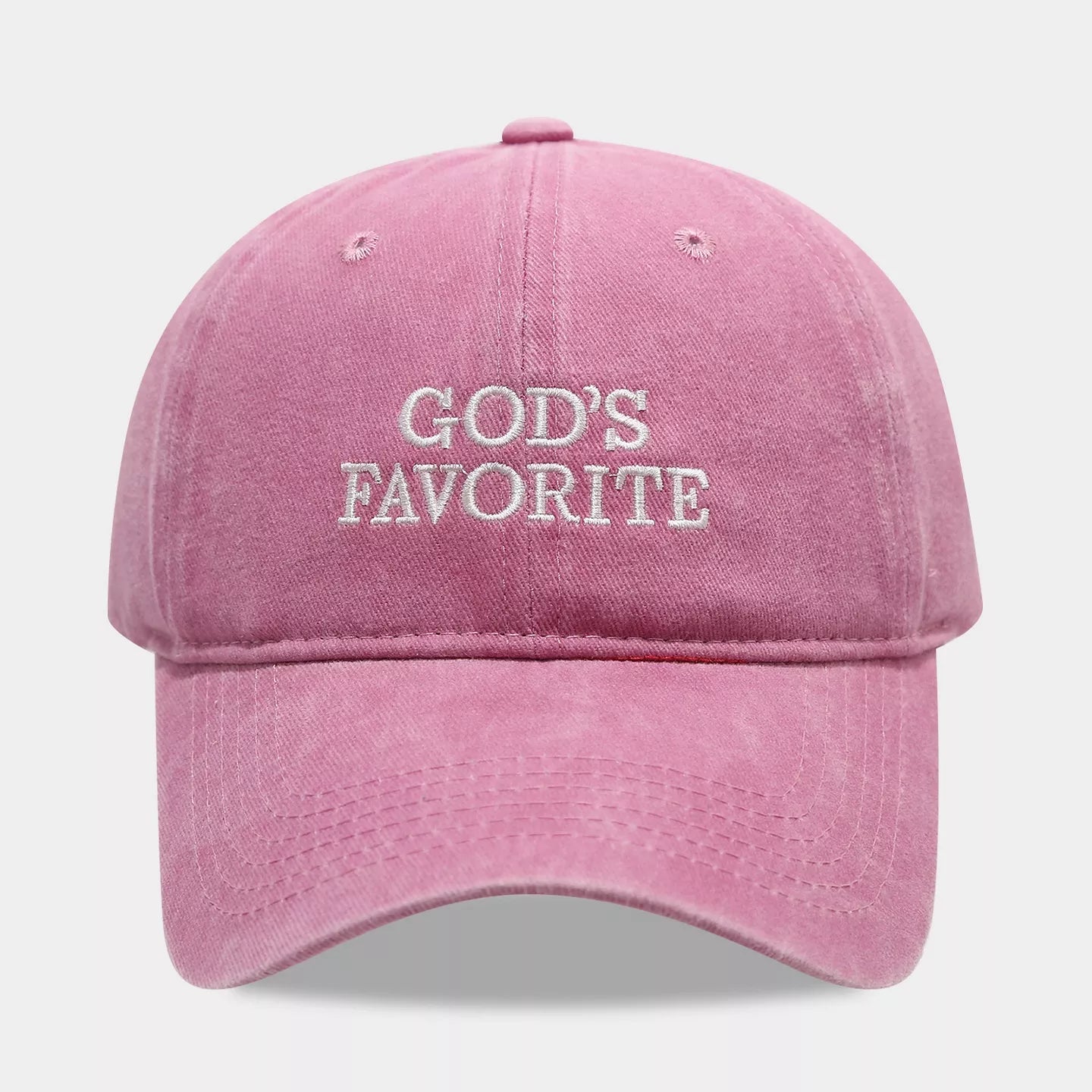 Embroidered Washed Baseball Cap