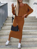 Solid Color Tank Dress and V-Neck Hoodie Set