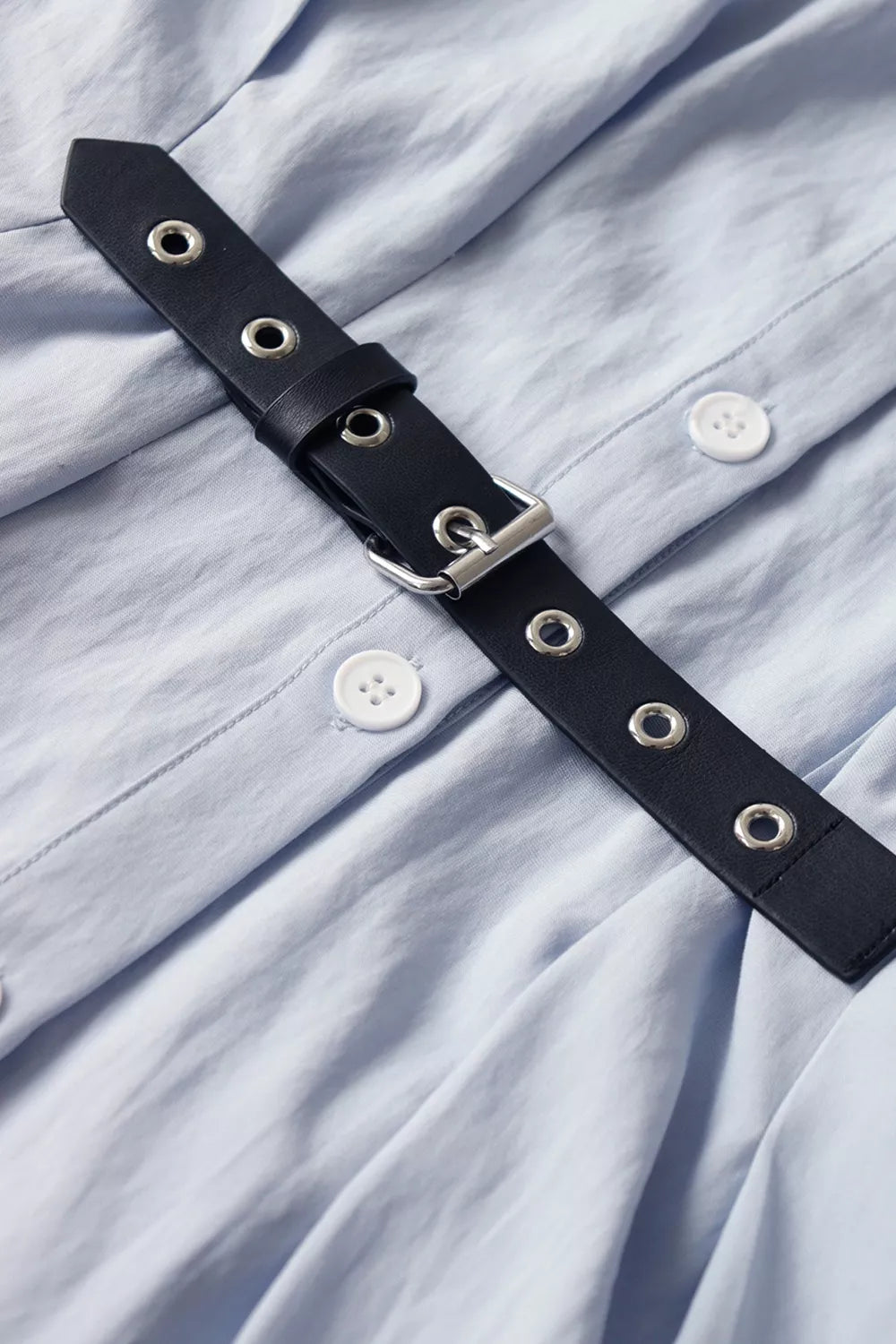Button Up Short Sleeve Shirt Dress