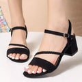 Open Toe Block Heels Sandals