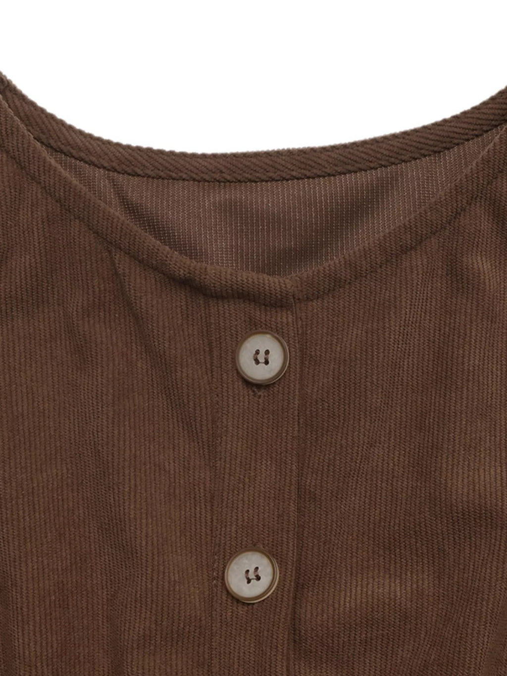 Corduroy Button-Down Maxi Dress