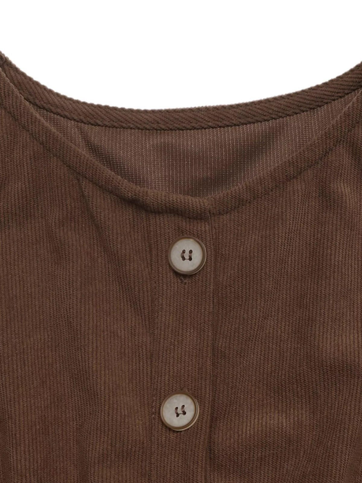 Corduroy Button-Down Maxi Dress