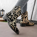 Round Toe Block Heels Boots