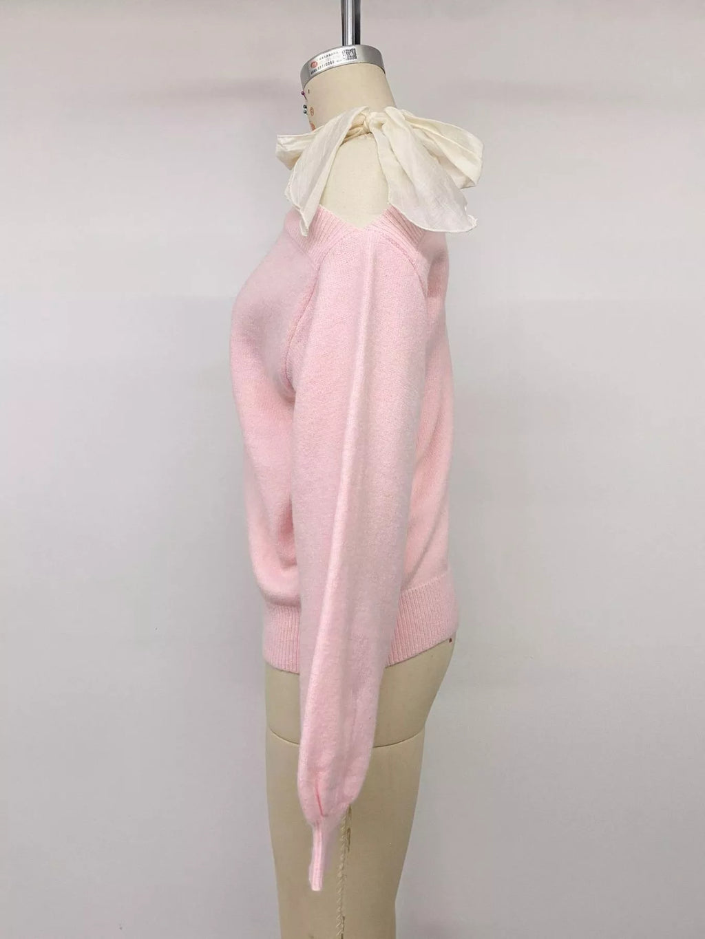 One Shoulder Bow Detail Sweater
