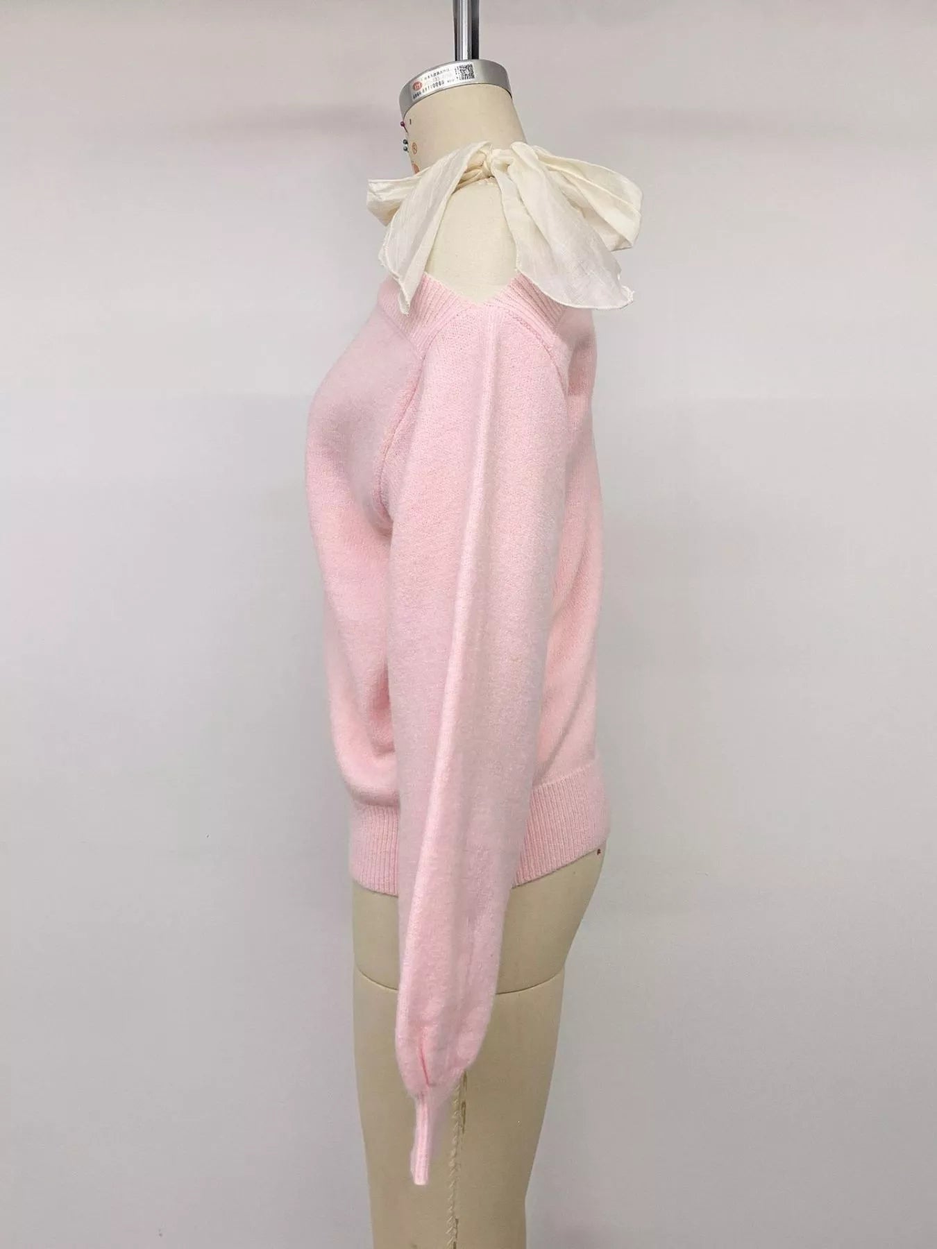 One Shoulder Bow Detail Sweater