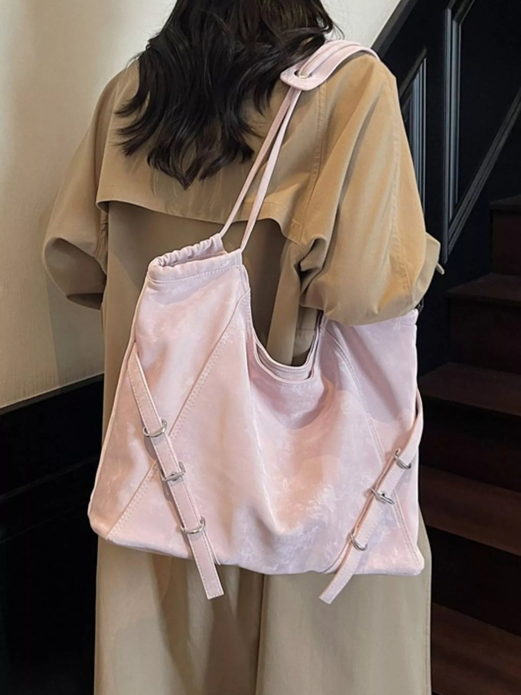 Faux Leather Tote Bag