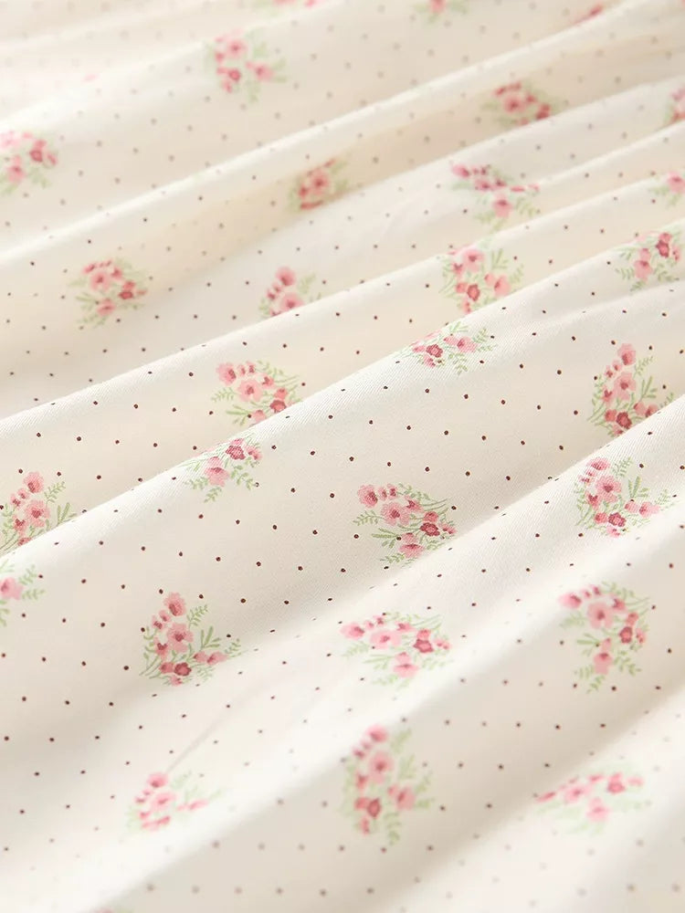 Children's Floral Print Long Sleeve Casual Dress