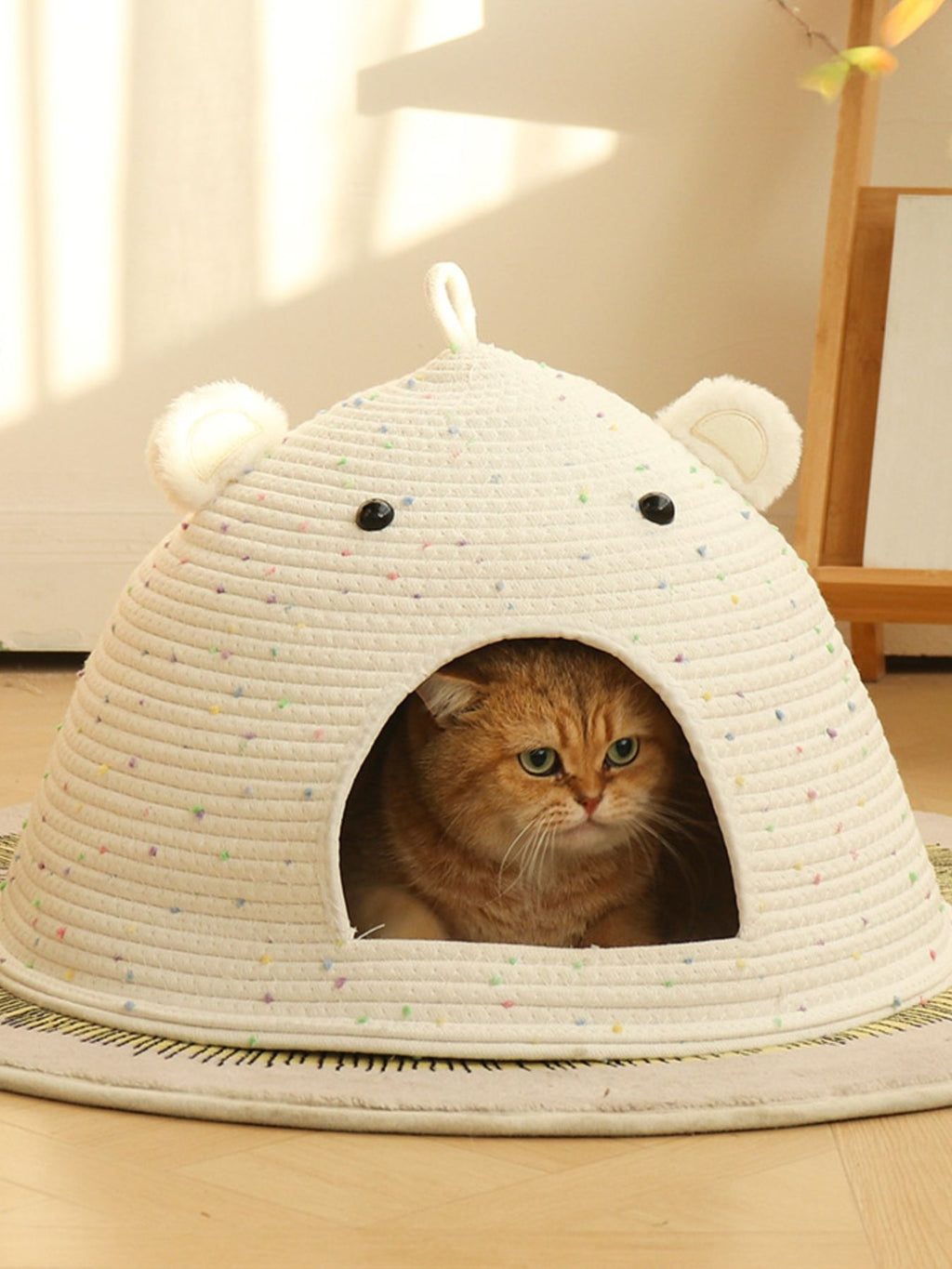 Bear Ear Woven Pet Nest