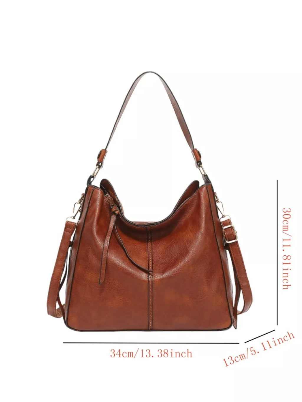 Classic PU Leather Tote Bag
